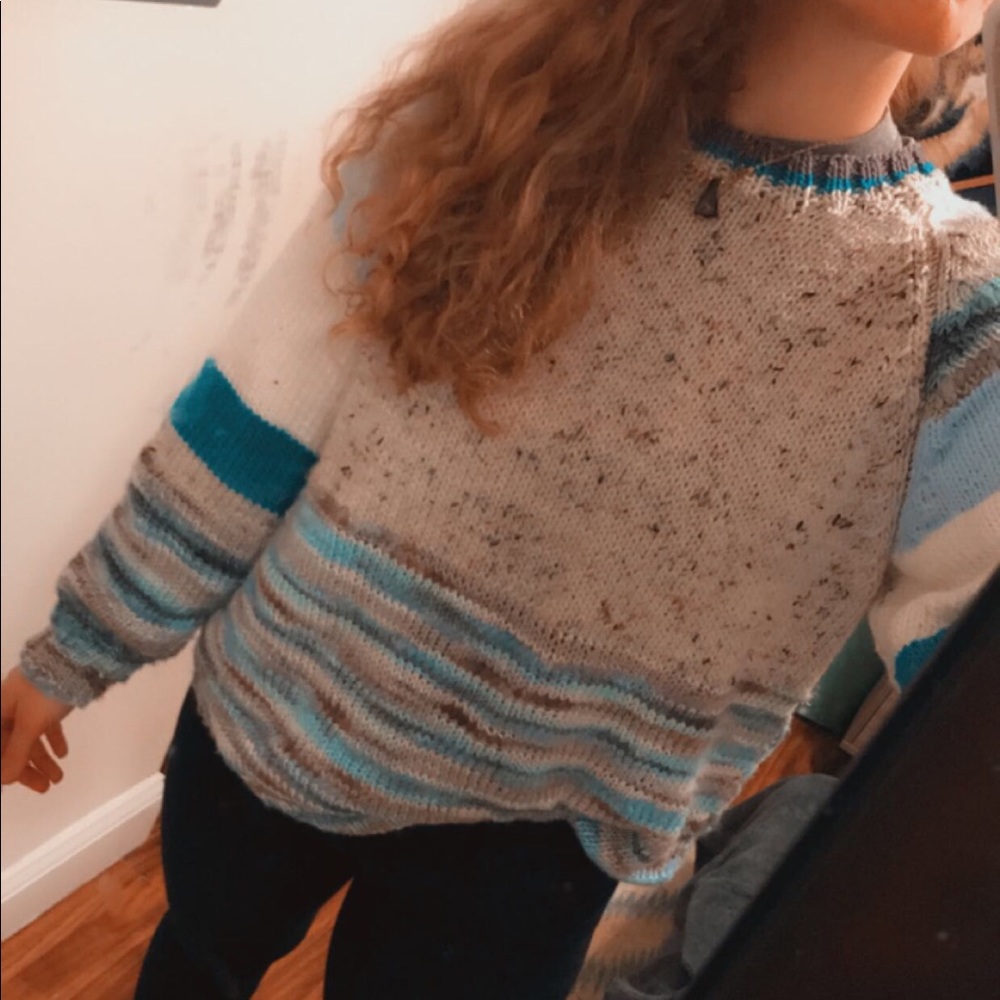 100% handmade knit sweater